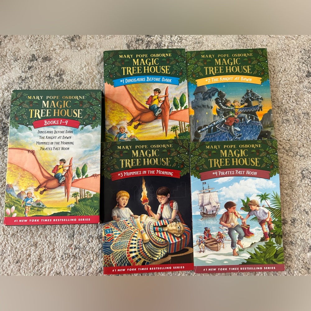 Magic Tree House Boxed Set of 4 Books 1-4 by Mary Pope Osbourne